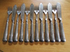 wundersch&ouml;nes Fischbesteck von WMF versilbert