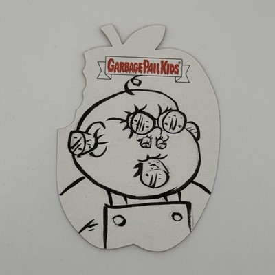 2020 Garbage Pail Kids Late To School Sketch Card SHUT-UP SHERWIN Cathy Razim
