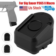 For Sig Sauer P365 X Macro Magazine Adapter Added Weightlength Base Plate Black For Sig Sauer P365 X Macro Magazine Adapter Added Weightlength Base Plate Black