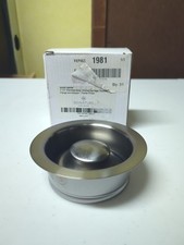 Signature Hardware 3 1/2" SS Garbage Disposal Flange  Stopper Pewter Finish