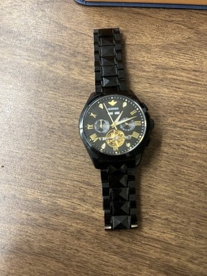 OUPINK Men s Skeletal automatic mechanical luxury dress waterproof watch