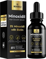 5% Minoxidil Hair Growth Serum for Men & Women Beard 1oz Professional Thickening