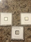 (3) Geiger 1 Gram Silver Square Bar .999 Fine Silver Germany In Assay Lot Of 3
