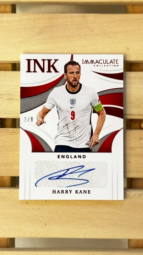 2021 Immaculate Soccer INK HARRY KANE Auto #2/8 Ruby Red England SSP