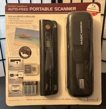 Magic InstaScan Handheld Portable Scanner With Auto-Feed 900 DPI & Case