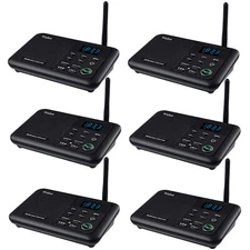  6Units 22Channel Call ALL Wireless Intercoms for Home Offices Room to Room Talk