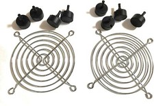 Fan Grill Finger Guard  Round Rubber feet 120mm 8R 