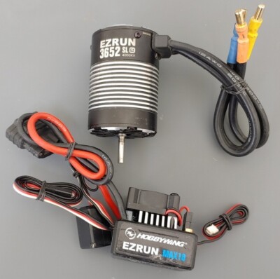 Hobbywing MAX10 Combo (38010204) 80a Brushless ESC & 3652 4000kv Motor - Traxxas