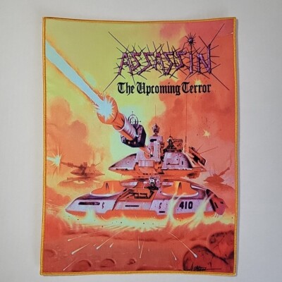 ASSASSIN The Upcoming Terror BACK PATCH BIG Printed Band