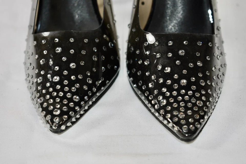 Zapatos Bisou Bisou Negro Lucite Estrás Talla 8 M En Oferta Foto 2 de 4