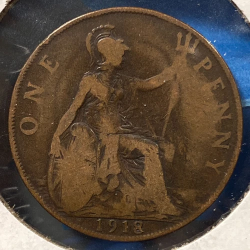1918 George V Penny — photo from the most recent tracked eBay sale