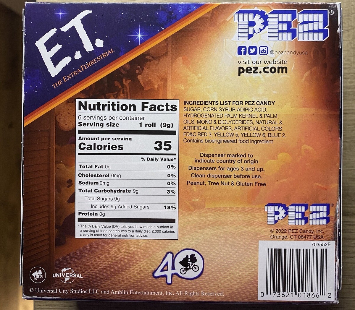 NIB PEZ E.T. 40TH ANNIVERSARY GIFT SET NEW IN BOX | eBay