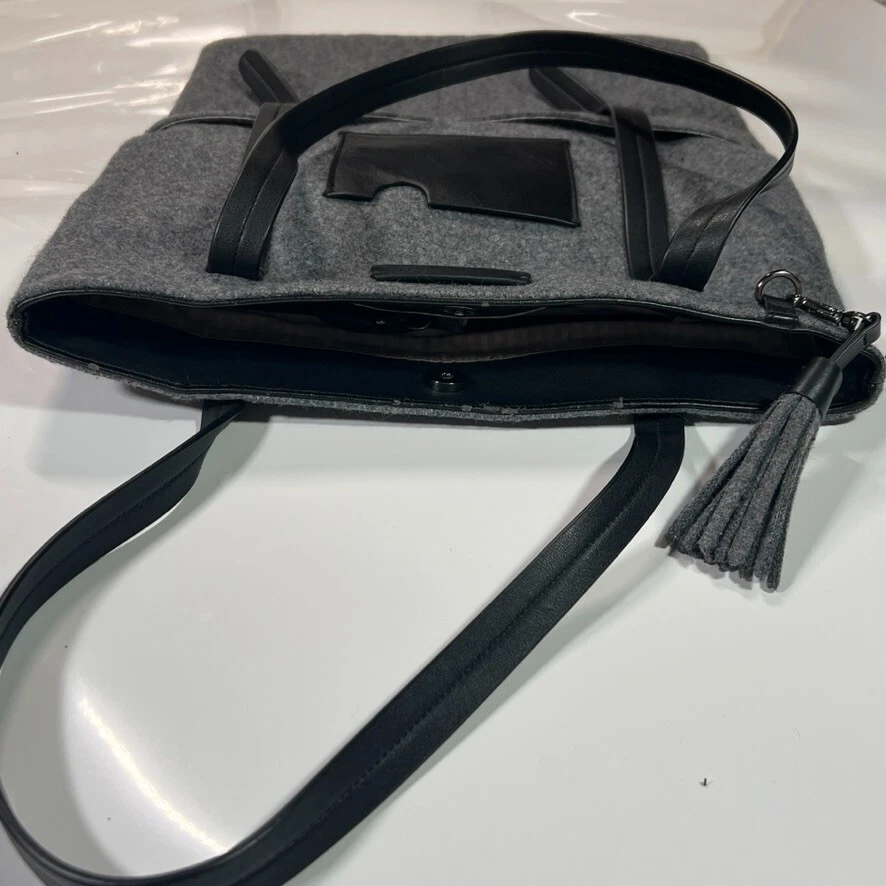 Sherpani Hadley сумка с короткими ручками вареной шерсти серый работы 17» сумка для ноутбука w/браслет - Изображение 3 из 4
