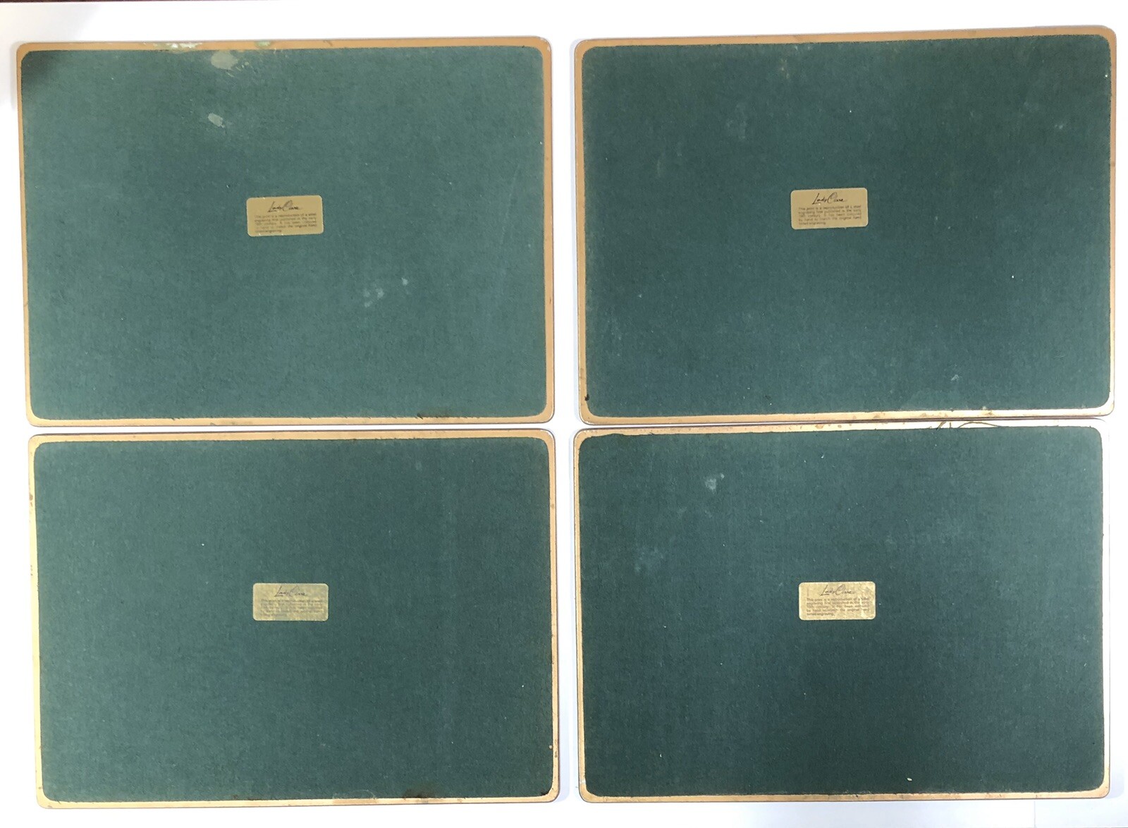 Vintage Lady Clare Board Placemats London Scenes Felt Backed 14 x 10 eBay