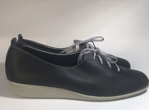Zapatos planos de cuero con cordones Naturalizer Caddy negros para mujer talla 8S - Imagen 6 de 12