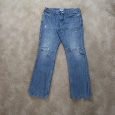 Rock & Republic Henlee Bootcut Jeans men's 36x34 Blue Denim Distressed