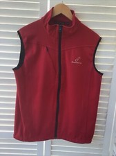 MURRAY GOLF M Red Sleeveless Jacket Gilet Zip Pocket Front Cumberwell Park