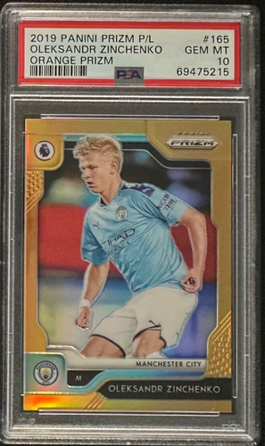 OLEKSANDR ZINKENKO 2019-20 Panini Prizm EPL Orange Prizm 25/25 PSA 10 Gem Mint