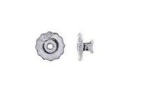 1 Single Replacement Screw On Screw Off Earnut For Earring Back 14k White Gold
