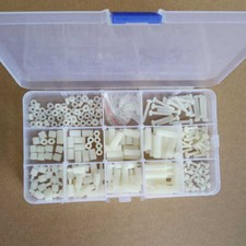 M3 260Pcs PCB Fixed Plastic Spacing Screws Hex Nylon Standoff Spacer Column
