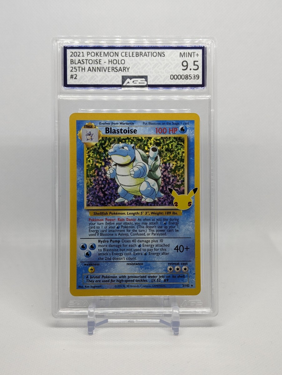 Pokemon TCG Celebrations Holo Blastoise 2/102 PSA 25th Anniversary AGS 9.5 | eBay Pokemon TCG Celebrations Holo Blastoise 2/102 PSA 25th Anniversary AGS 9.5 | eBay