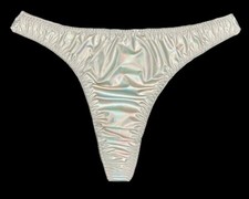 Retro Satin Thong Holographic L