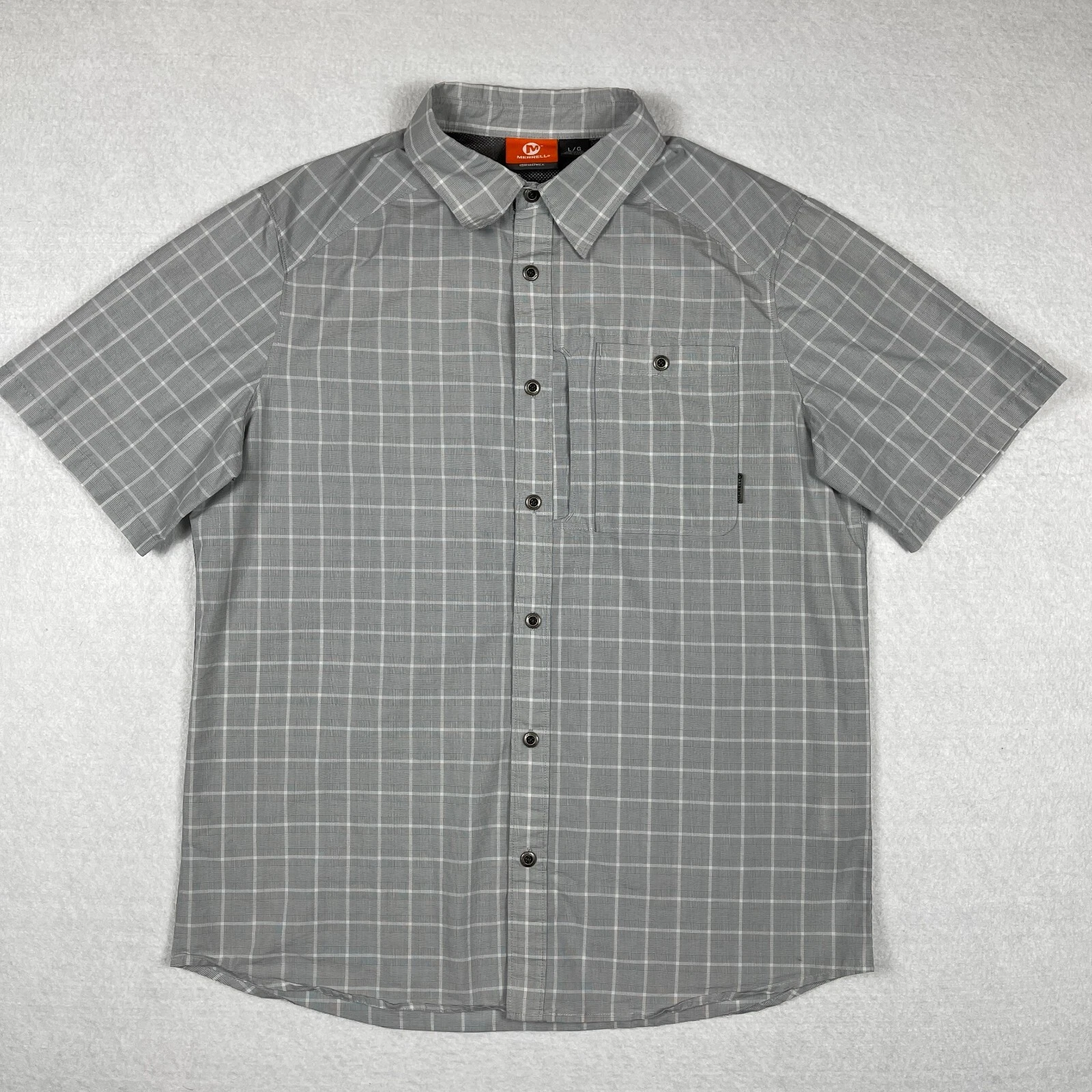 merrell plaid select wick outdoors hiking walking camping shirt
