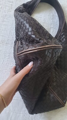 Bottega Veneta Intrecciato Hobo Bag Medium size BrownLeather | eBay