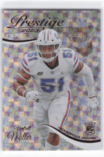 2023 Panini Prestige Ventrell Miller Xtra Points Hyper RC Rookie Jaguars #386