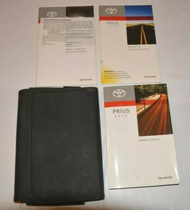 2010 TOYOTA PRIUS OWNERS MANUAL GUIDE BOOK SET WITH CASE ...