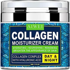 Face Moisturizer Collagen Cream - Moisturizing, Hydrating & Recovery - Day Night
