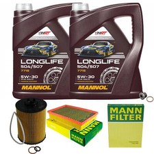 MANN Inspektionspaket 10L MANNOL Longlife 504/507 5W-30 f�r BMW 7er 750i Li
