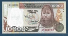 Colombia 10000 Pesos, 1993, P 437A, UNC ink on back