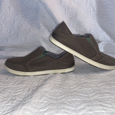 OluKai Nohea Mesh Brown Slip On Shoes Men display picture 3