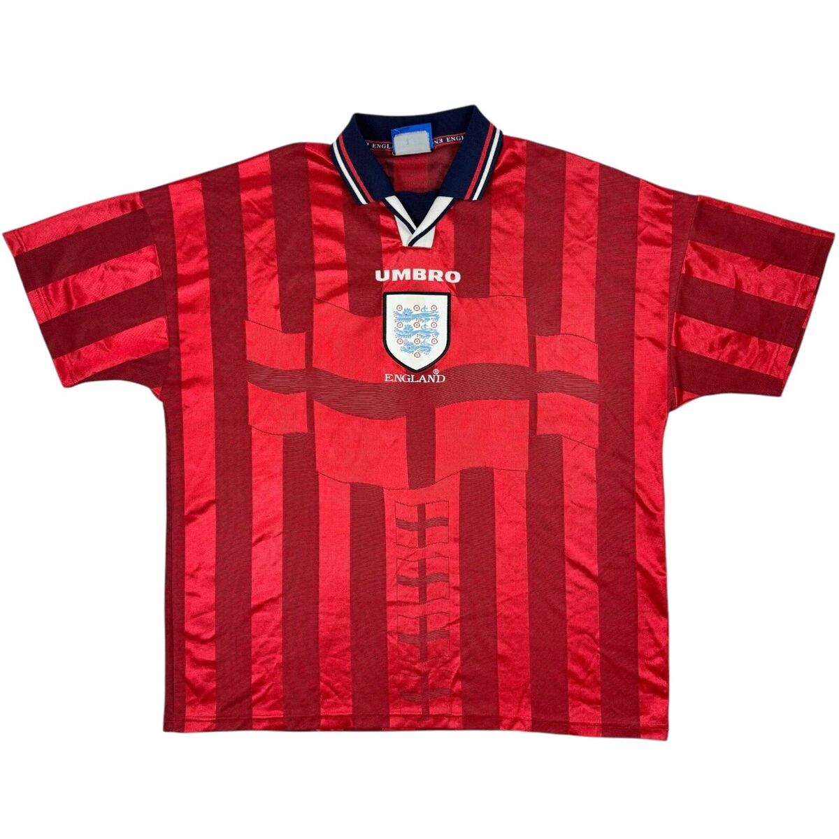 【UMBRO】ENGLAND 1997-98 90's GameShirt ENGLAND UMBRO 1997 1998 AWAY VINTAGE FOOTBALL JERSEY SHIRT