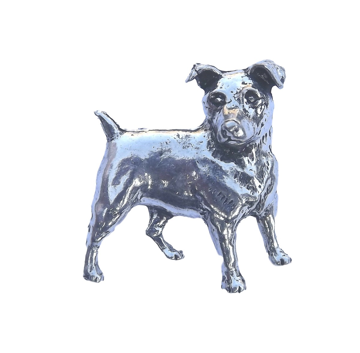 Jack Russell Terrier Dog Pin Badge made in UK from Fine