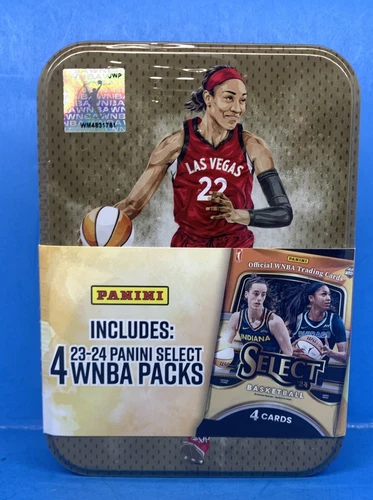 2023-24 Panini Select WNBA Tin A'JA WILSON Las Vegas Aces 4 Packs Caitlin Clark