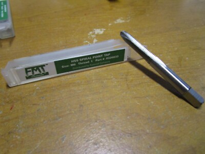 M6-1.0 HSS 2 Flute D5 Plug Spiral Point Tap