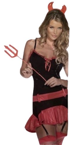 Halloween Ladies Horny Devil Costume