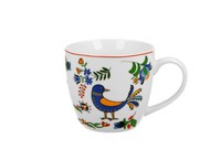 Duo Etno Becher 460 Ml Kashubian Bird In Tragetasche, New Bone China Porzellan