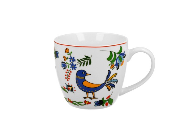 Duo Etno Becher 460 Ml Kashubian Bird In Tragetasche, New Bone China Porzellan-image