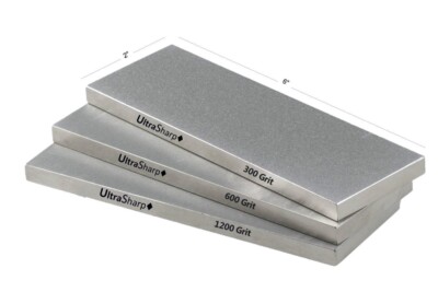 Ultra Sharp II Diamond Sharpening Stone Kit - Coarse/Medium/Extra Fine - 2'' x 6''
