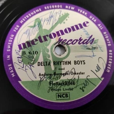 Delta Rhythm Boys - Flottarkarlek / En rod liten stuga 78 RPM Doo Wop Jazz Vocal