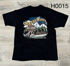 Vintage Harley Davidson Black T-Shirt Cotton Size LXL Made in USA