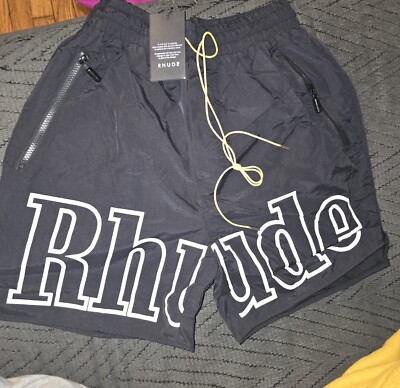 Rhude Logo Shorts Black