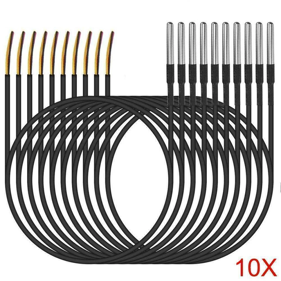 1-3M Temperaturfühler DS18B20 Digital Thermosensor Temperatur-sensor Wasserdicht - Bild 2 von 4