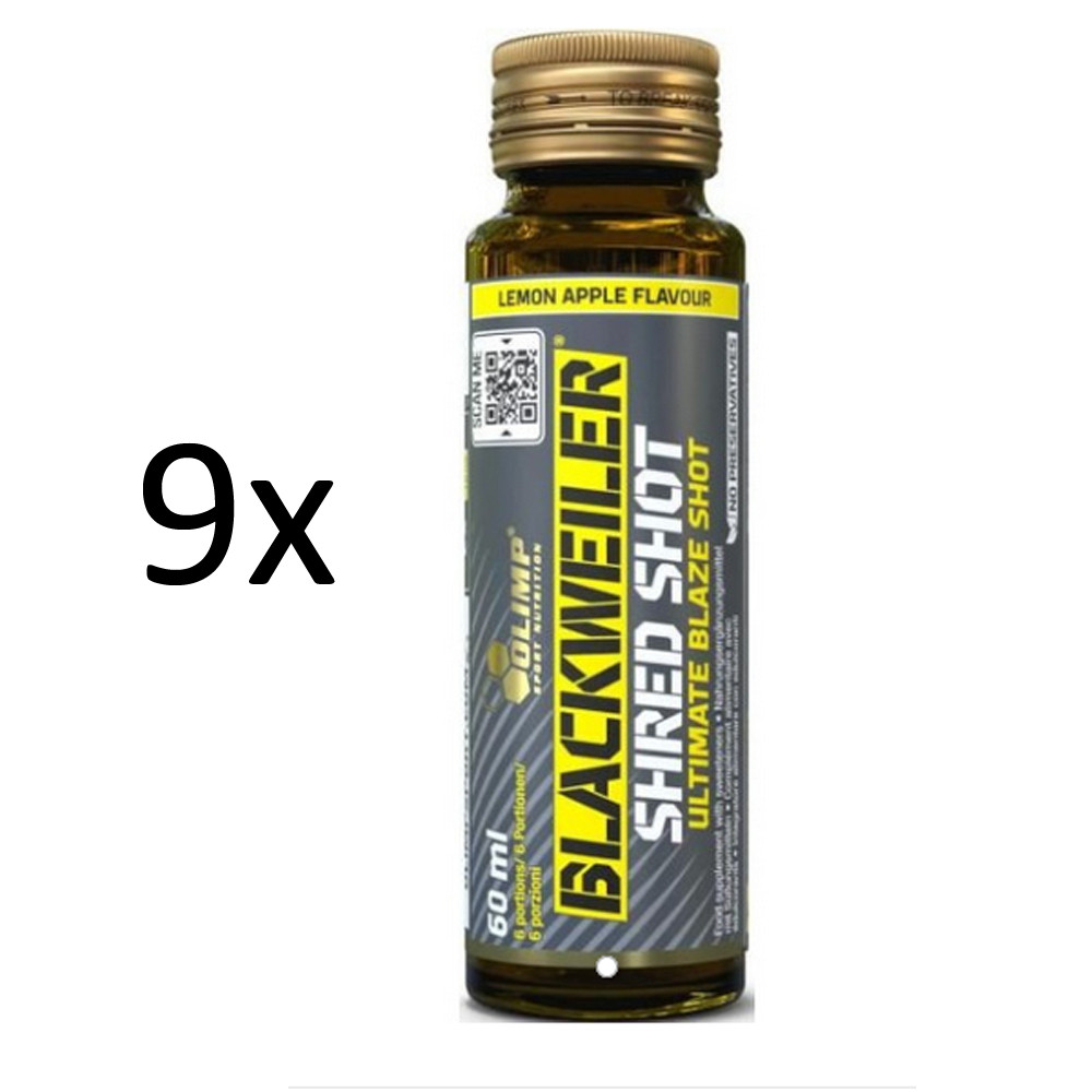 (42,02 евро/литр) Olimp Blackweiler Shred 9x60 мл в ампулах для приготовления кофе