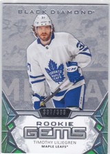 2020/21 BLACK DIAMOND..TIMOTHY LILJEGREN..ROOKIE GEMS../399..# RG-TL.MAPLE LEAFS