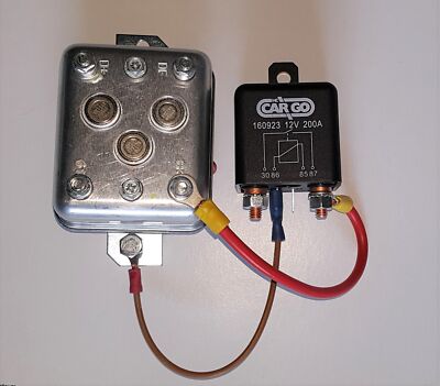 Regler elektronisch & Magnetschalter 12V/200A Set für Dynastarter 12V / 11A