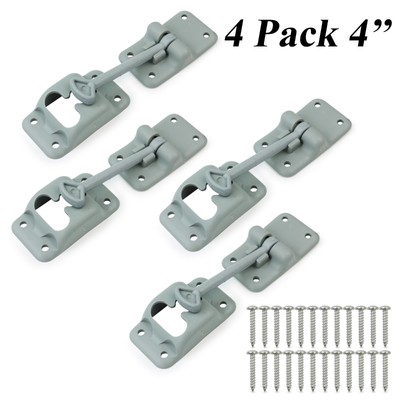 4x 4'' Brand New Grey Plastic RV Trailer Camper Door Holder 